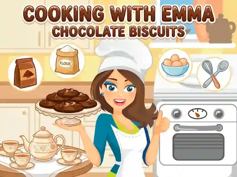Игра Cooking with Emma Chocolate Biscuits онлайн