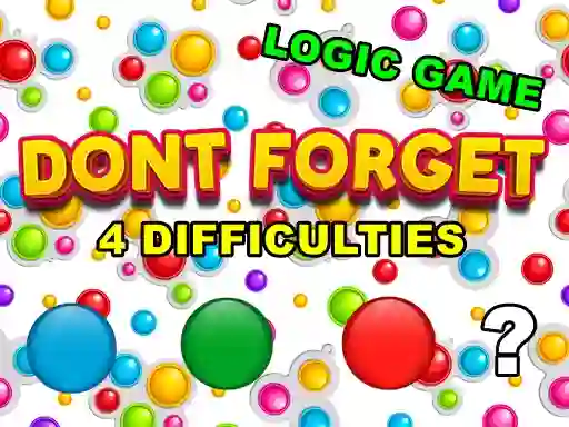 Игра Dont Forget онлайн