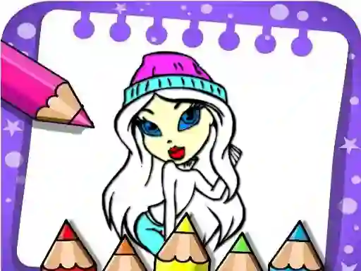 Игра Easy Bratz Coloring онлайн