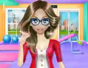 Игра Nerdy Girl Fat to Fit онлайн