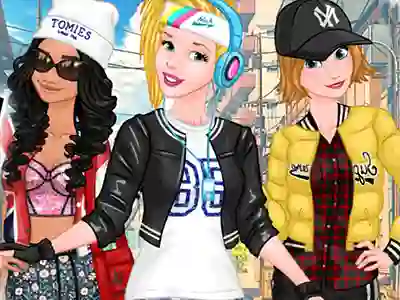 Игра Princesses Sporty & Funky Day онлайн