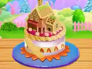 Игра Doll House Cake Cooking онлайн