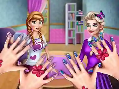 Игра Princesses Nails Salon онлайн