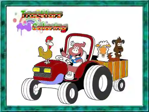Игра Tractor Coloring Pages онлайн