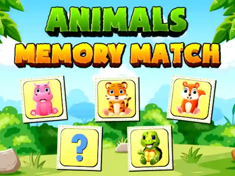 Игра Animals Memory Match онлайн