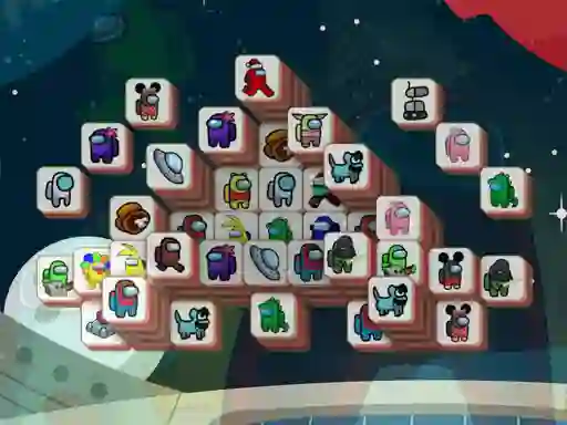 Игра Among Mahjong Tiles онлайн