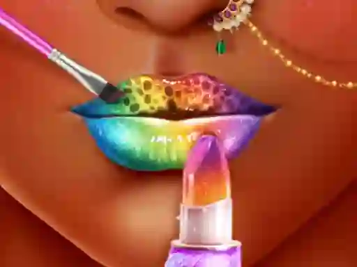 Игра Princess Lip Art Salon онлайн