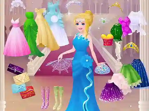 Игра Cinderella Dress Up Girl Games онлайн