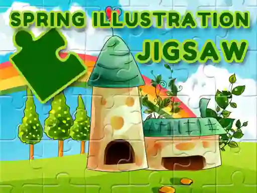 Игра Spring Illustration Puzzle онлайн