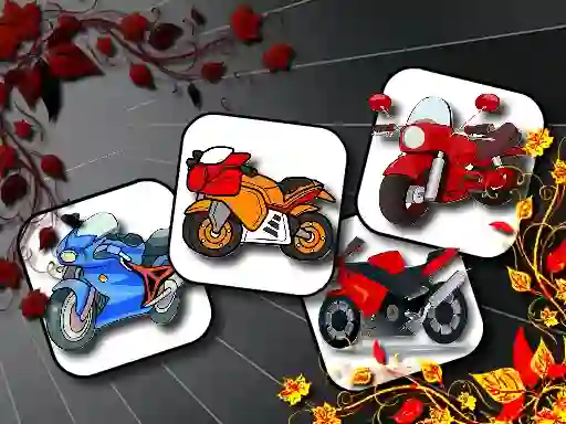 Игра Cartoon Motorbikes Memory онлайн