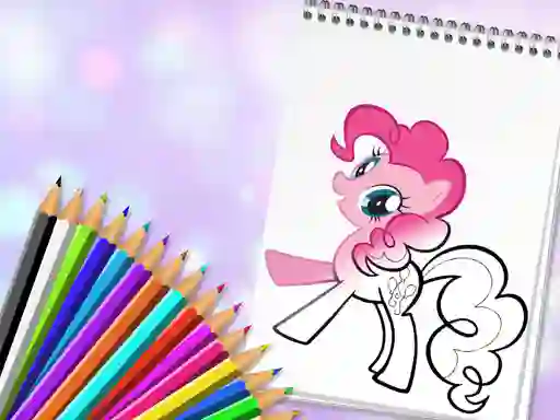 Игра Cute Pony Coloring Book онлайн
