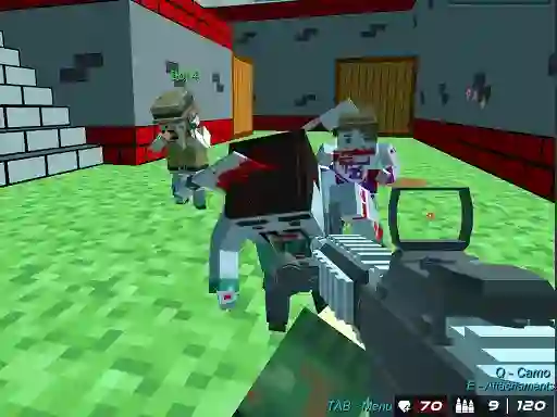 Игра Blocky Wars Advanced Combat Swat онлайн
