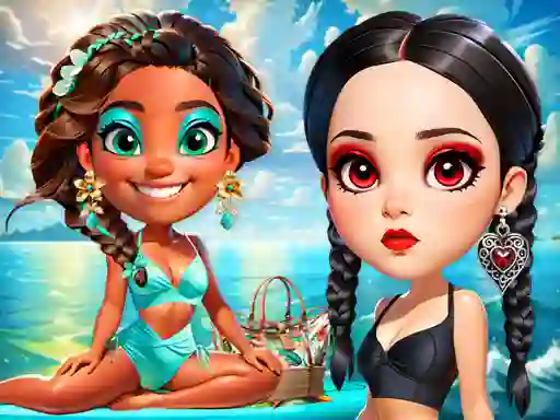 Игра Wave Chic Ocean Fashion Frenzy онлайн