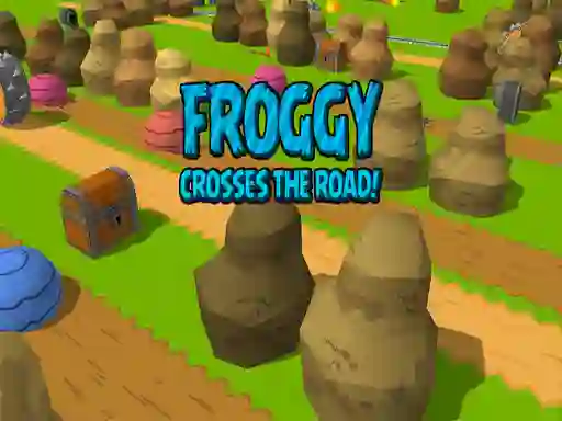Игра Froggy Crosses The Road! онлайн