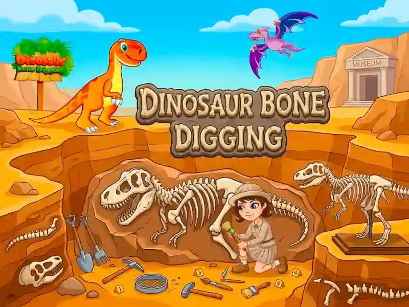 Игра Dinosaur Bone Digging онлайн