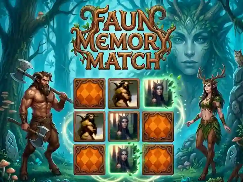 Игра Faun Memory Match онлайн