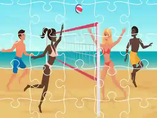 Игра Beach Volleyball Jigsaw онлайн
