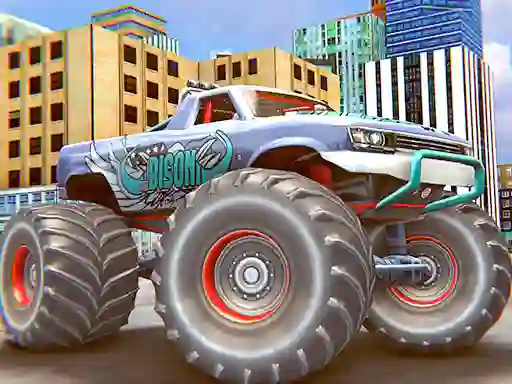 Игра Monster Truck Stunt Driving Simulation онлайн