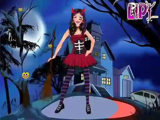 Игра Halloween Doll Party Fashion онлайн