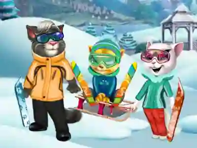 Игра Cats Winter Fun онлайн
