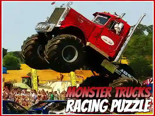 Игра Monster Trucks Racing Puzzle онлайн