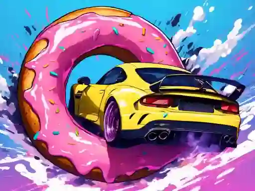 Игра Roof Car Stunt онлайн