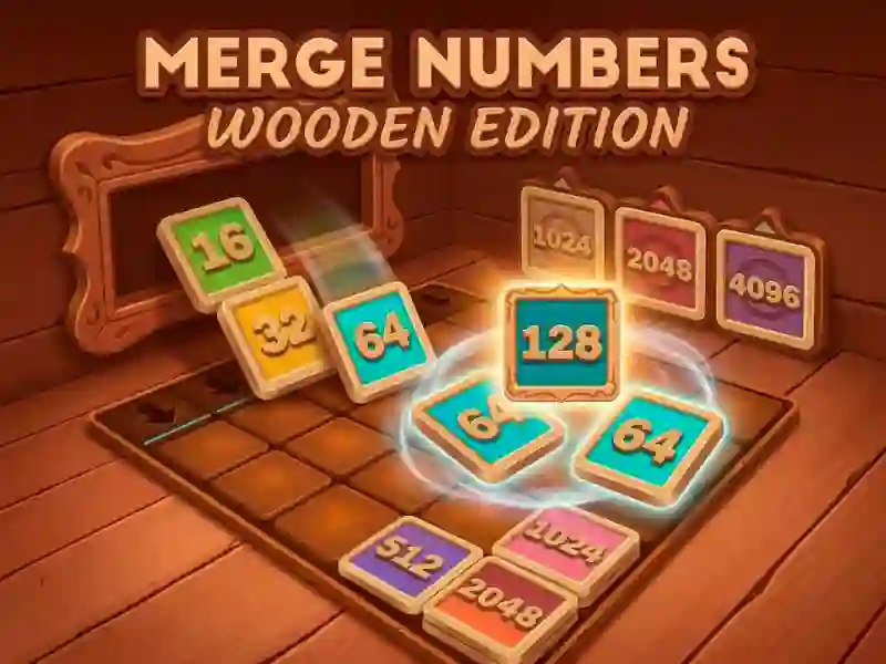 Игра Merge Numbers Wooden Edition онлайн