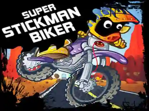 Игра Super Stickman Biker онлайн