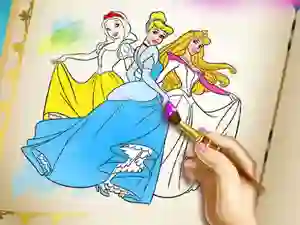 Игра Princesses Coloring Book онлайн