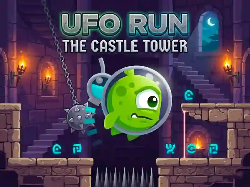 Игра Ufo Run The castle tower онлайн