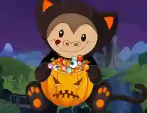 Игра Halloween Monkey Jumper онлайн