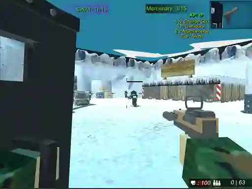 Игра Blocky Combat Swat 2 онлайн