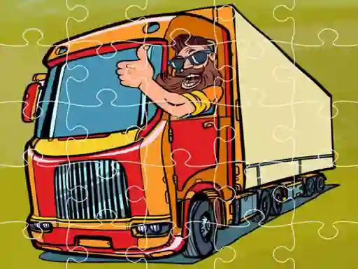 Игра Semi Trucks Jigsaw онлайн