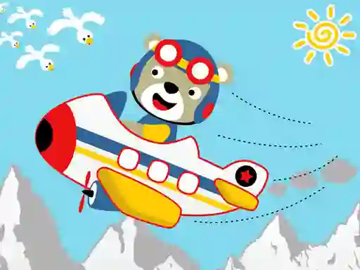 Игра Friendly Airplanes For Kids Coloring онлайн