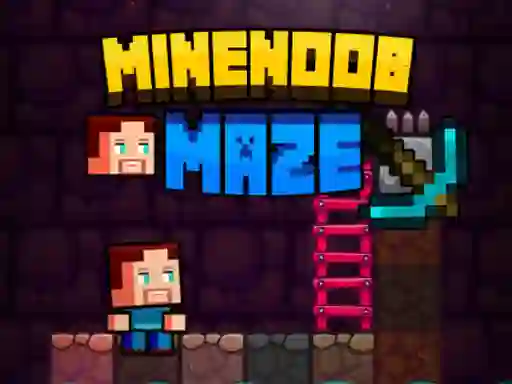 Игра MineNoob Maze онлайн