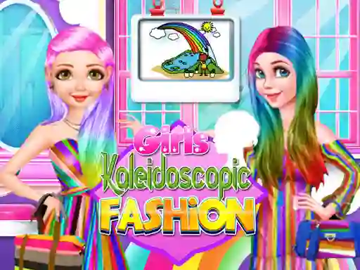 Игра Girls Kaleidoscopic Fashion онлайн