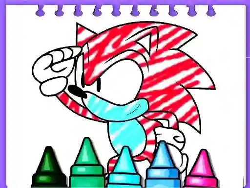 Игра Sonic Coloring Book онлайн