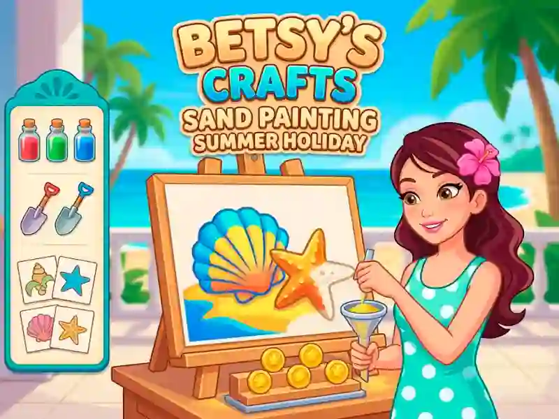 Игра Betsy's Crafts Sand Painting Summer Holiday онлайн