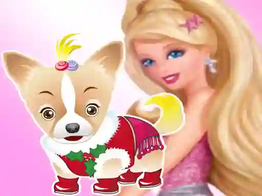 Игра Barbie's Dog Dressup онлайн