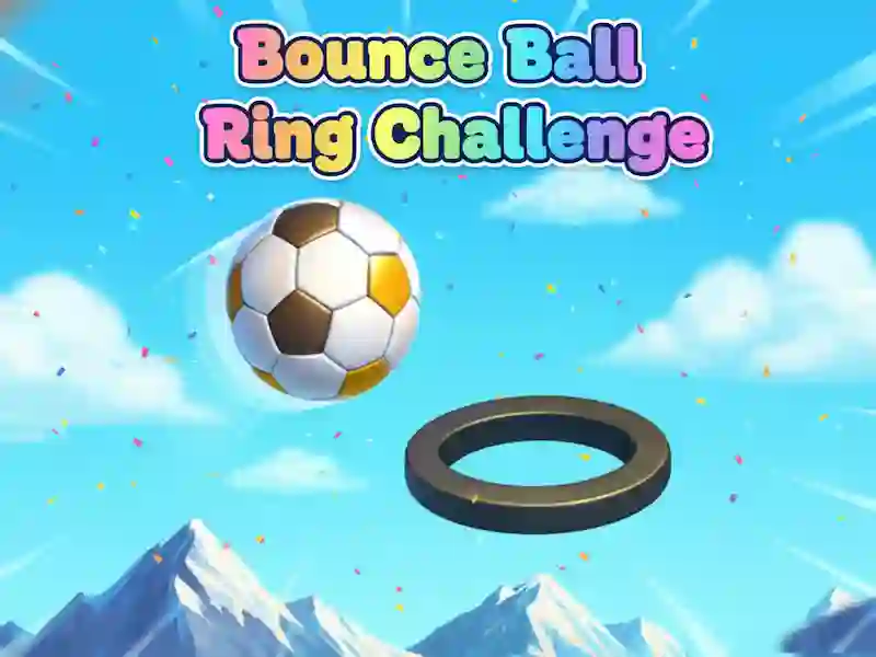 Игра Bounce Ball Ring Challenge онлайн