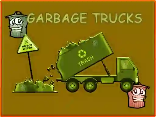 Игра Garbage Trucks Hidden Trash Can онлайн