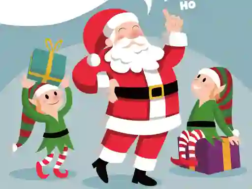 Игра Santa Merry Xmas Puzzle онлайн