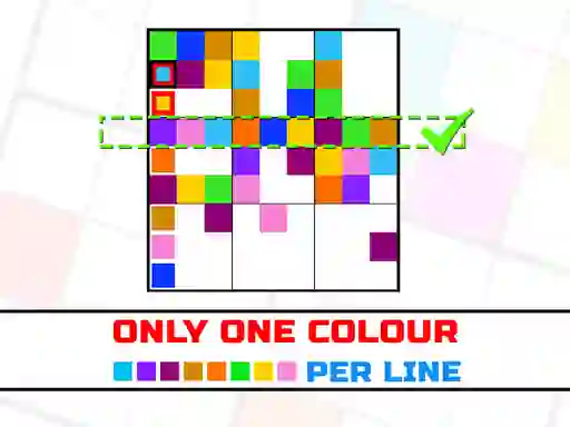 Игра Only one color per line онлайн