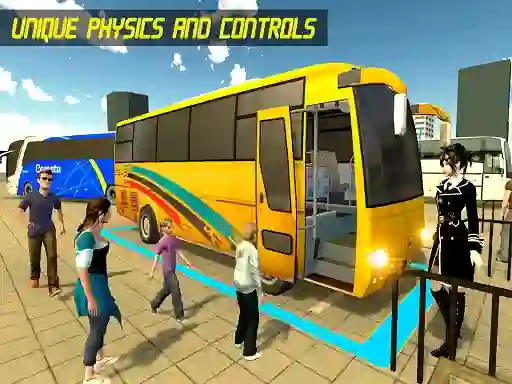 Игра Modern Bus Parking Advance Bus онлайн