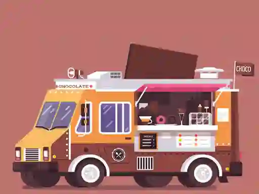 Игра Food and Drink Trucks Memory онлайн