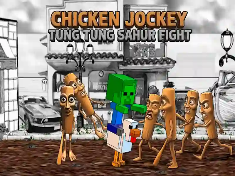Игра Chicken Jockey Tung Tung Sahur Fight онлайн