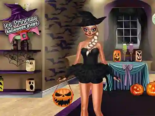 Игра Ice Princess Halloween Preps онлайн