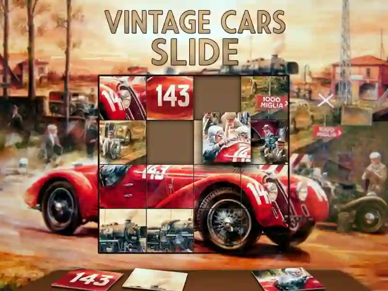 Игра Vintage Cars Slide онлайн