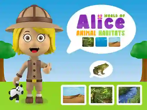 Игра World of Alice Animal Habitats онлайн