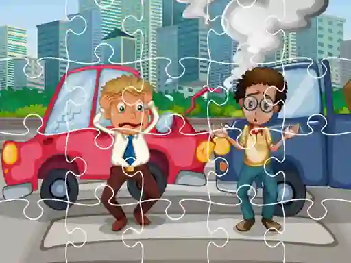 Игра Crash Car Jigsaw онлайн